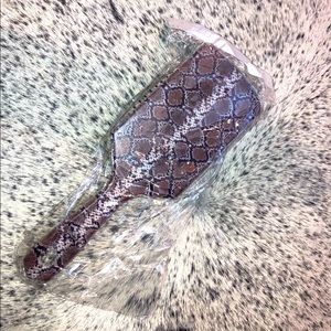 Snake print hairbrush